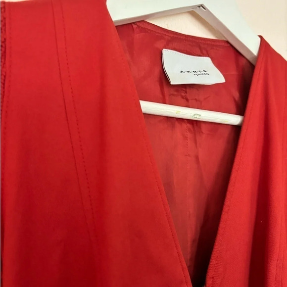 Akris Punto A Line Red Dress Size 8 - Picture 5 of 10